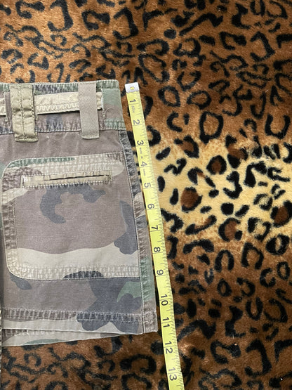 camo cargo mini skirt