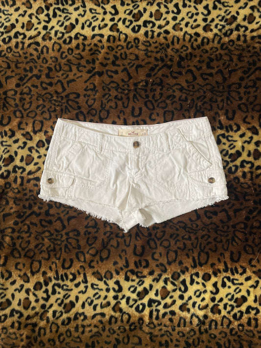 hollister lowrise cargo mini shorts