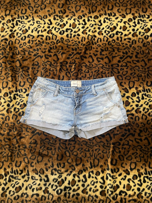 BKE lowrise denim mini shorts