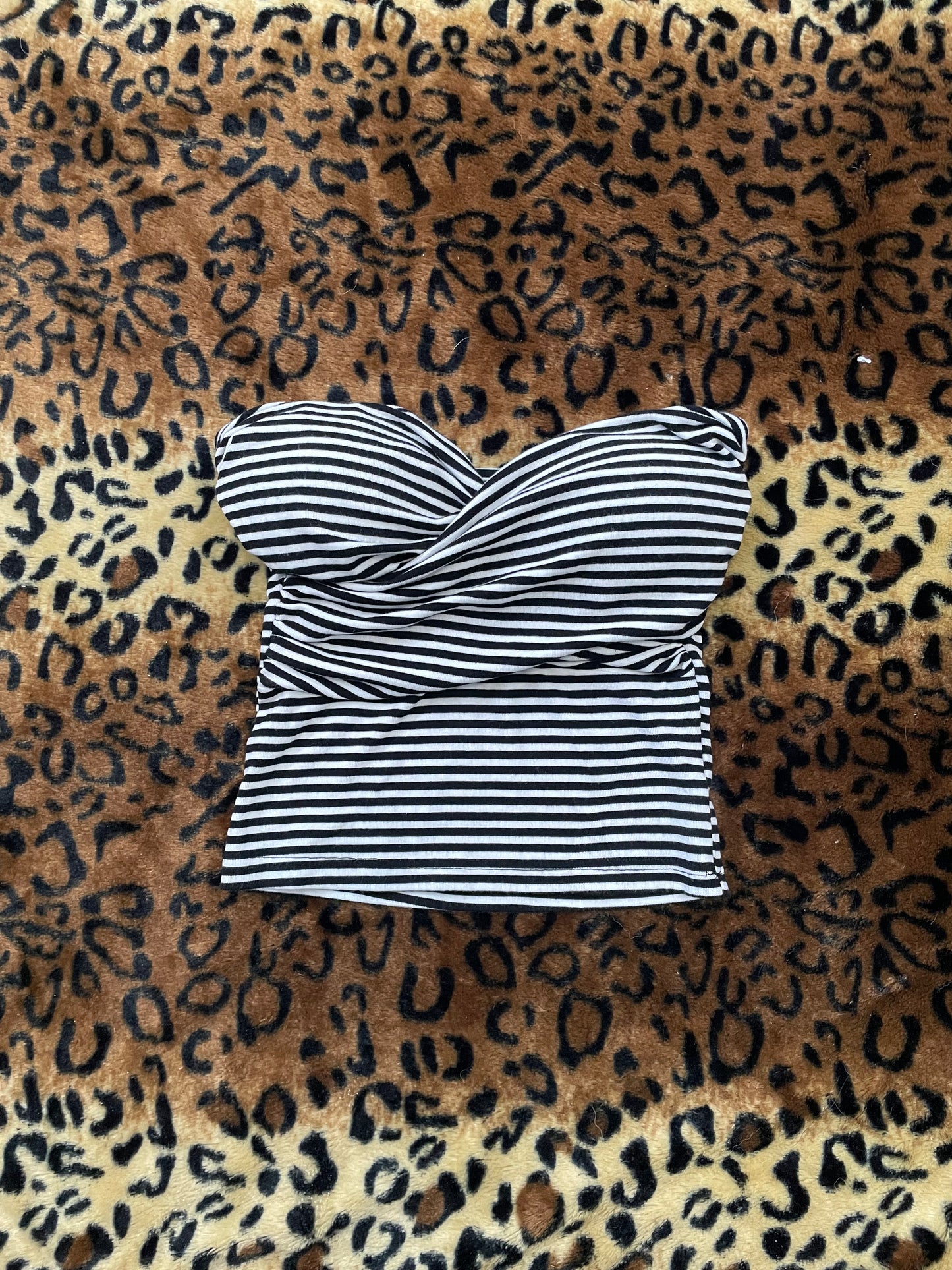 striped babydoll tube top