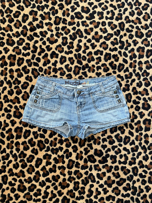 mudd studded lowrise mini shorts