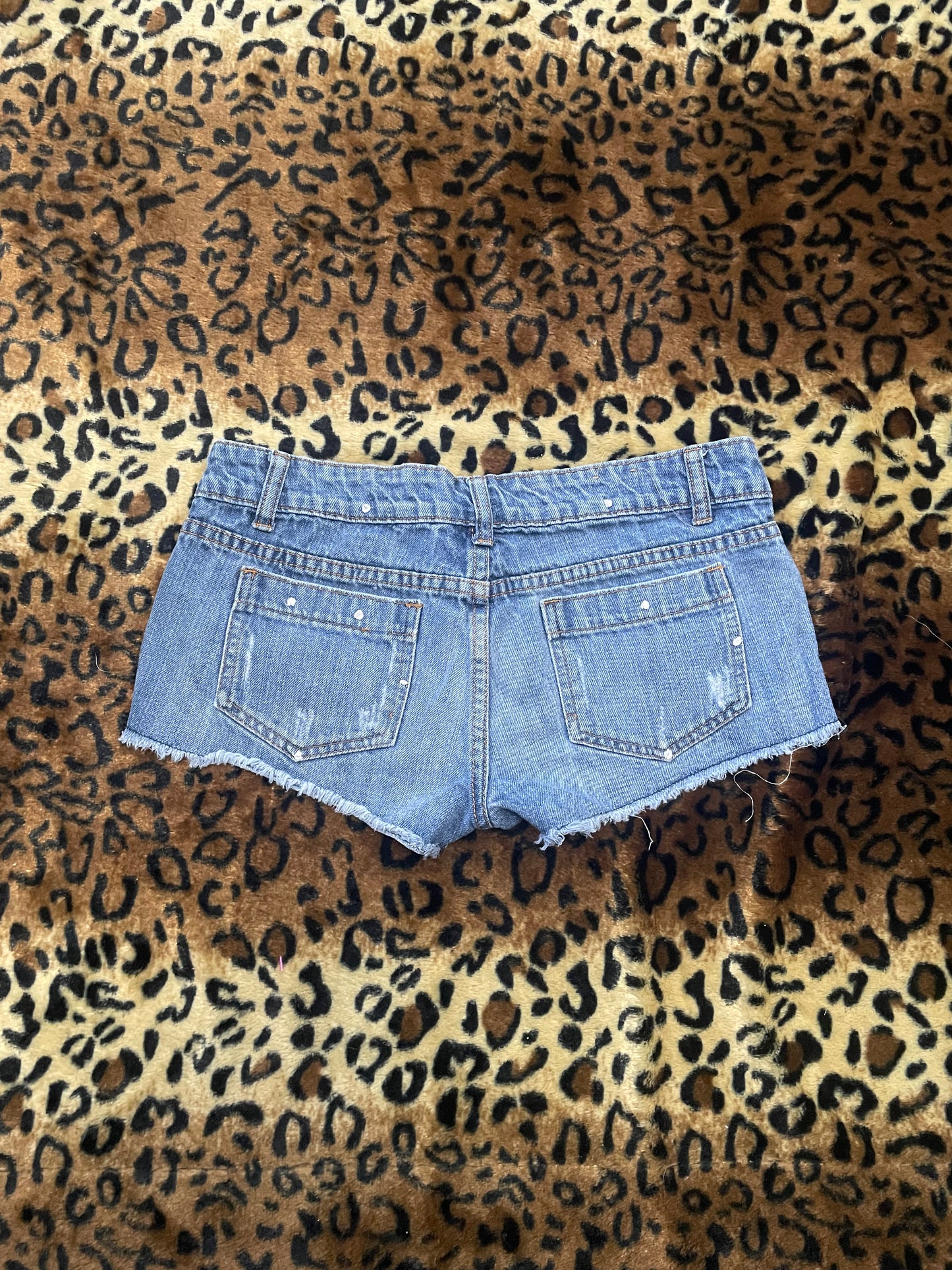 rue21 lowrise denim mini shorts