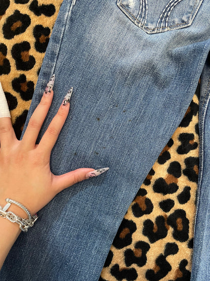hollister lowrise flare jeans